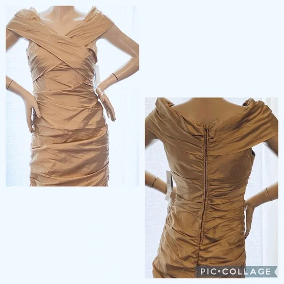 Adrianna Papell Rouched taffeta gown - Picture 11 of 13